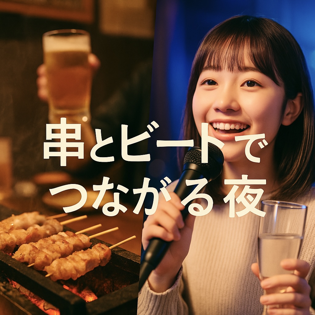 ⭐️下北沢⭐️焼き鳥Bar飲み会→2次会はカラオケバー♫串とビートでつながる夜✨女性も安心参加◎年代問わず参加歓迎⭐byトリノワ交流会